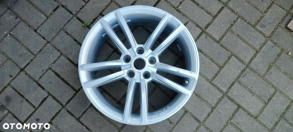 FELGI ALUMINIOWE 600721400D 5x120 8Jx19 CALI ET40 TESLA MODEL S + CZUJNIKI 1 USZKODZONY KOMPLET 4 SZTUKI - 2