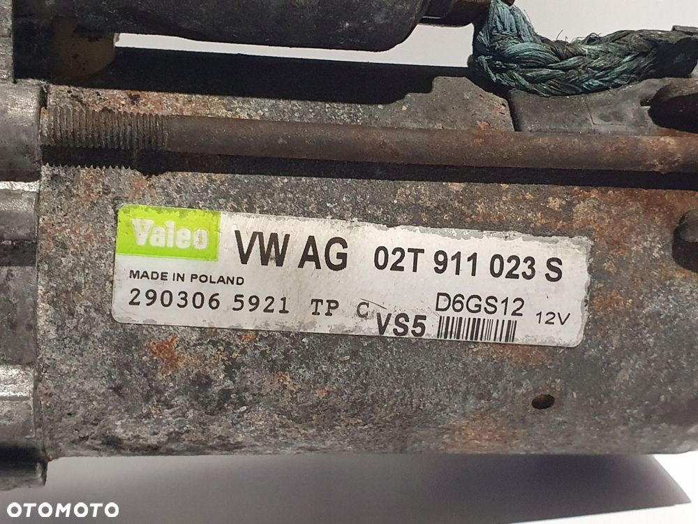ROZRUSZNIK VW Golf V A3 8P 1.6 FSI valeo 02T911023S D6GS12 - 2