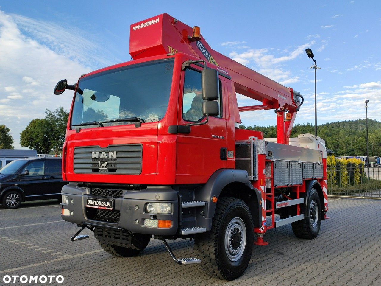 MAN TGM 18.280 4x4 Zwyżka Bison Palfinger TKA 28 Podnośnik Koszowy - 5