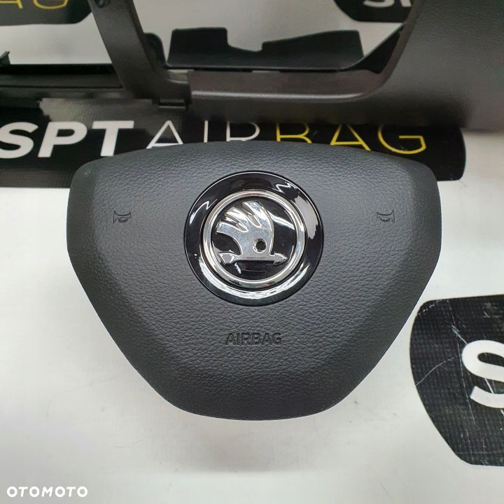 SKODA SUPERB III 3 DESKA ROZDZIELCZA KONSOLA KOKPIT PULPIT PODUSZKI AIRBAG AIR BAG PASY KURTYNY KIT SET - 8