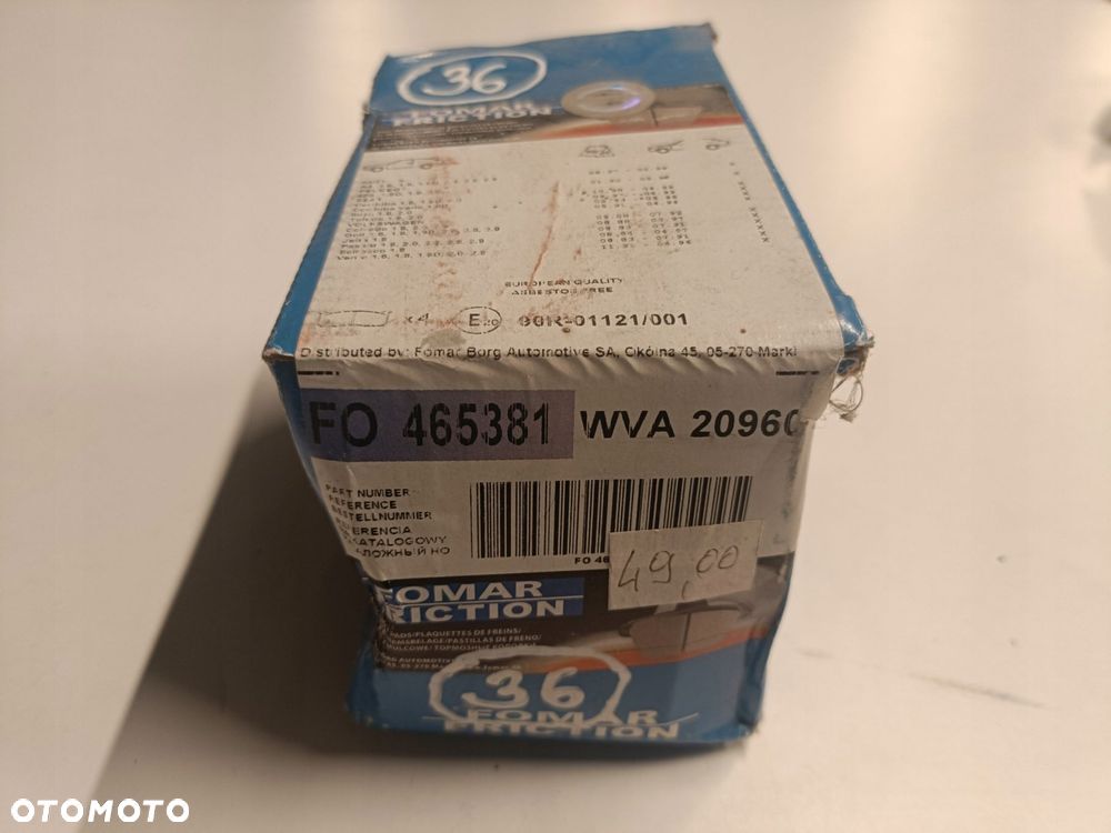VW Passat B4 GOLF III Vento Jetta TYLNE KLOCKI HAMULCOWE tył 465381 - 10