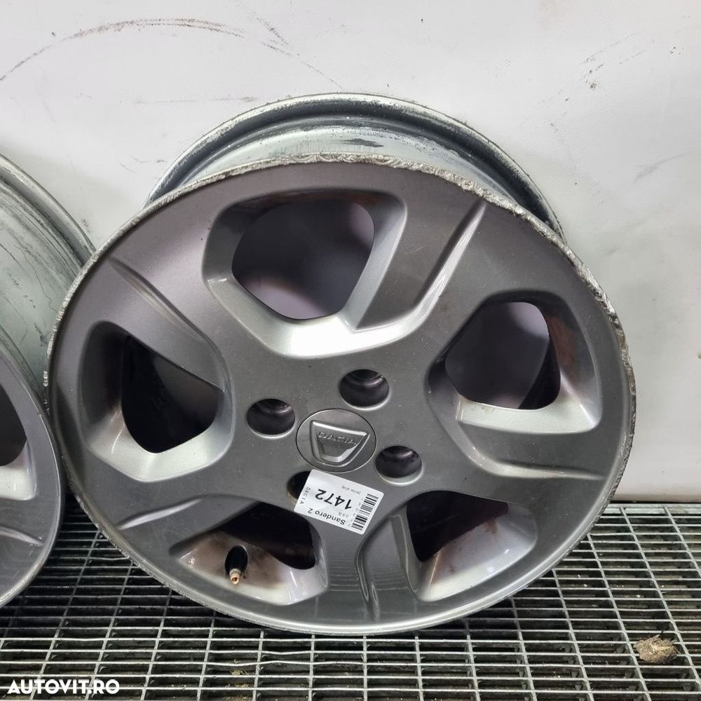 Jante aliaj Dacia Sandero 2 2012 - 2016 (1472) R15 ET40 4*120 - 5