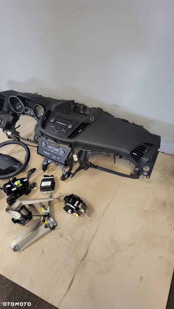 Ford escape kuga mk3 2017rok deska konsoleta air bag pasy konsolet orginal - 4