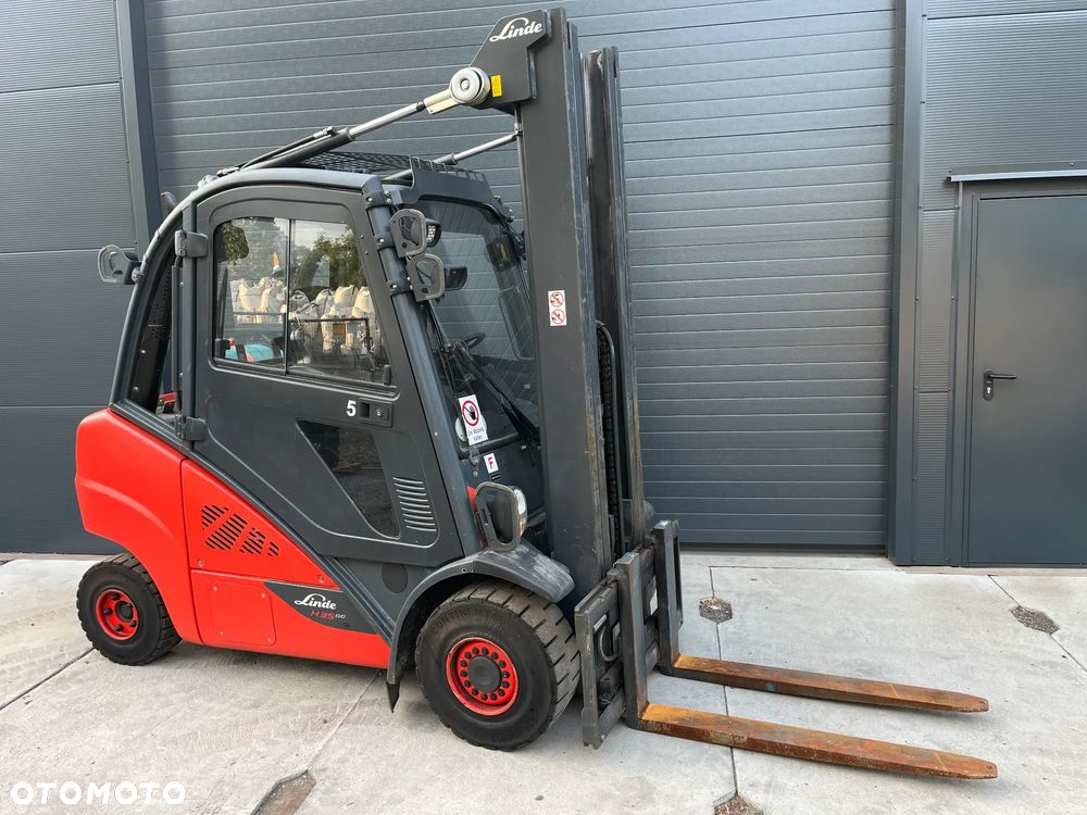 Linde H35-T Gaz LPG TRIPLEX kabina przesuw boczny  oświetlenie drogowe - 4