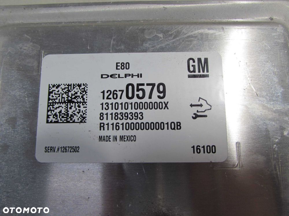 OPEL ASTRA V K J CORSA E 1.0 T KOMPUTER STEROWNIK ECU SILNIKA 12670579 811839393 - 4