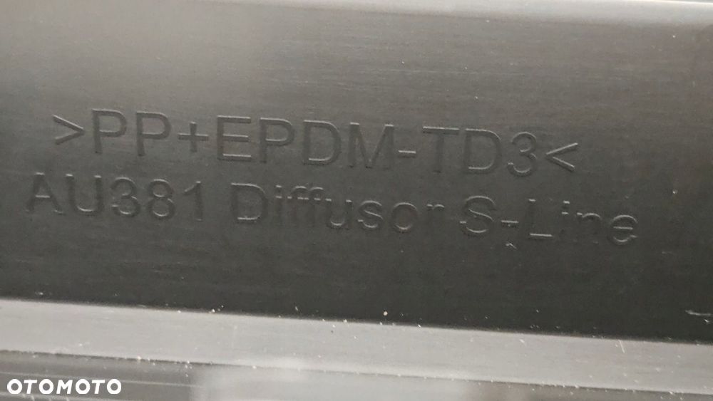 SPOILER DYFUZOR DOKŁADKA TYŁ AUDI A3 8Y IV SEDAN S-LINE 2020- NOWY - 12