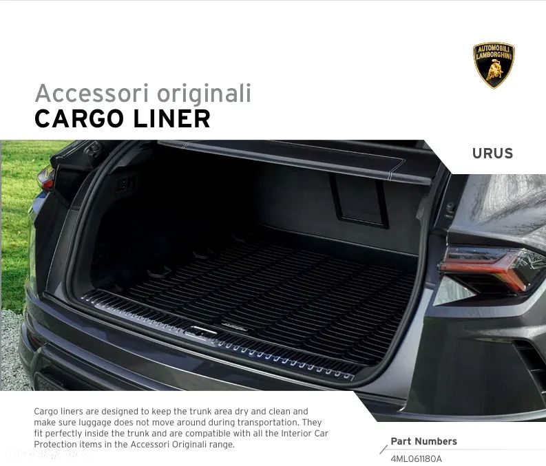 Mata bagażnika Lamborghini Urus