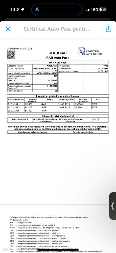 Mercedes-Benz E - 15