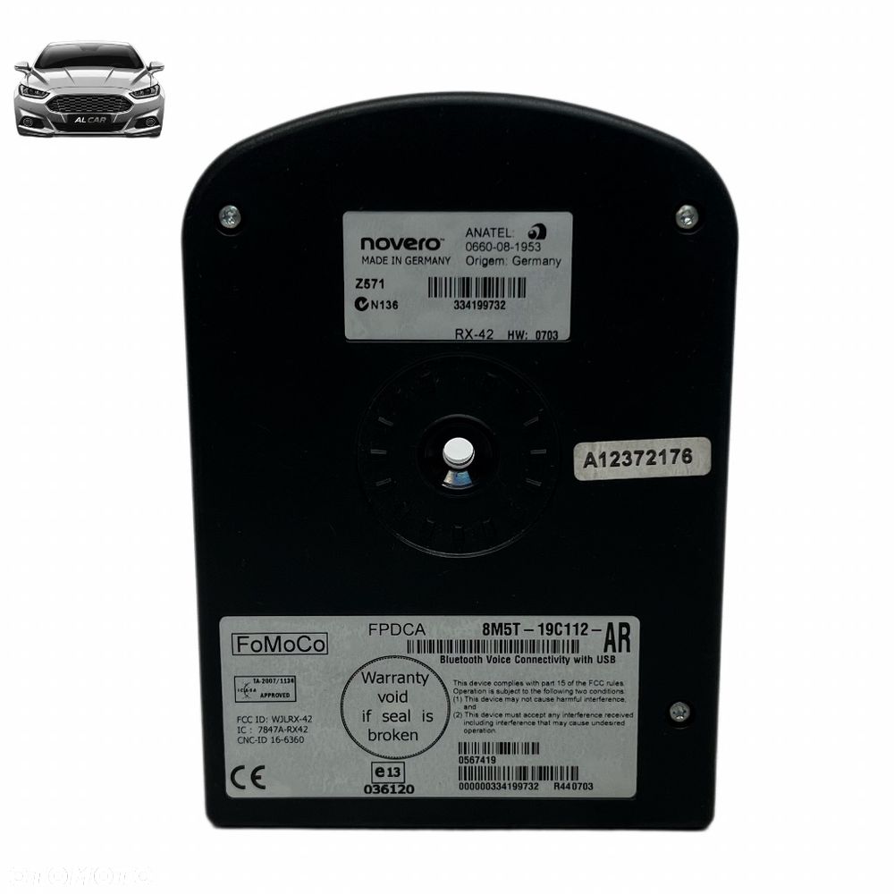 MODUŁ STEROWNIK BLUETOOTH MONDEO MK4, S-MAX MK1, FOCUS MK3 8M5T-19C112 - 4