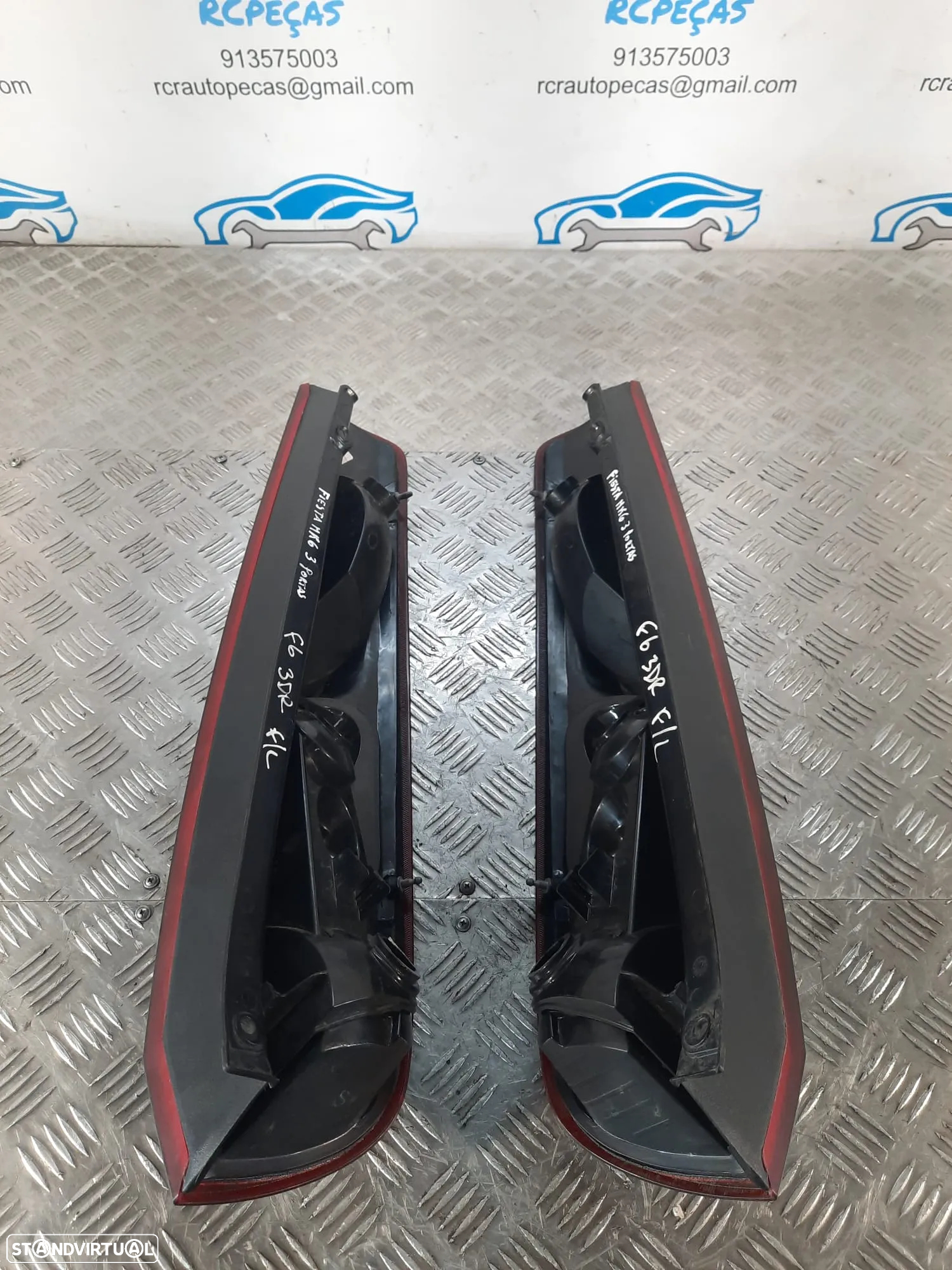 FAROLIM FAROLINS ESQUERDO DIREITO VW FORD FIESTA V 5 MK5 6S6113405AG 6S6113404AG - 9