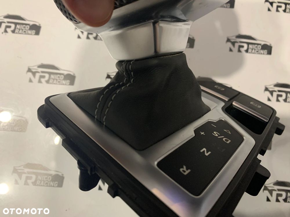 LEWAREK GAŁKA ZMIANY BIEGÓW AUDI A4 B9 SKÓRA PERFOROWANA 8W1713041N - 6