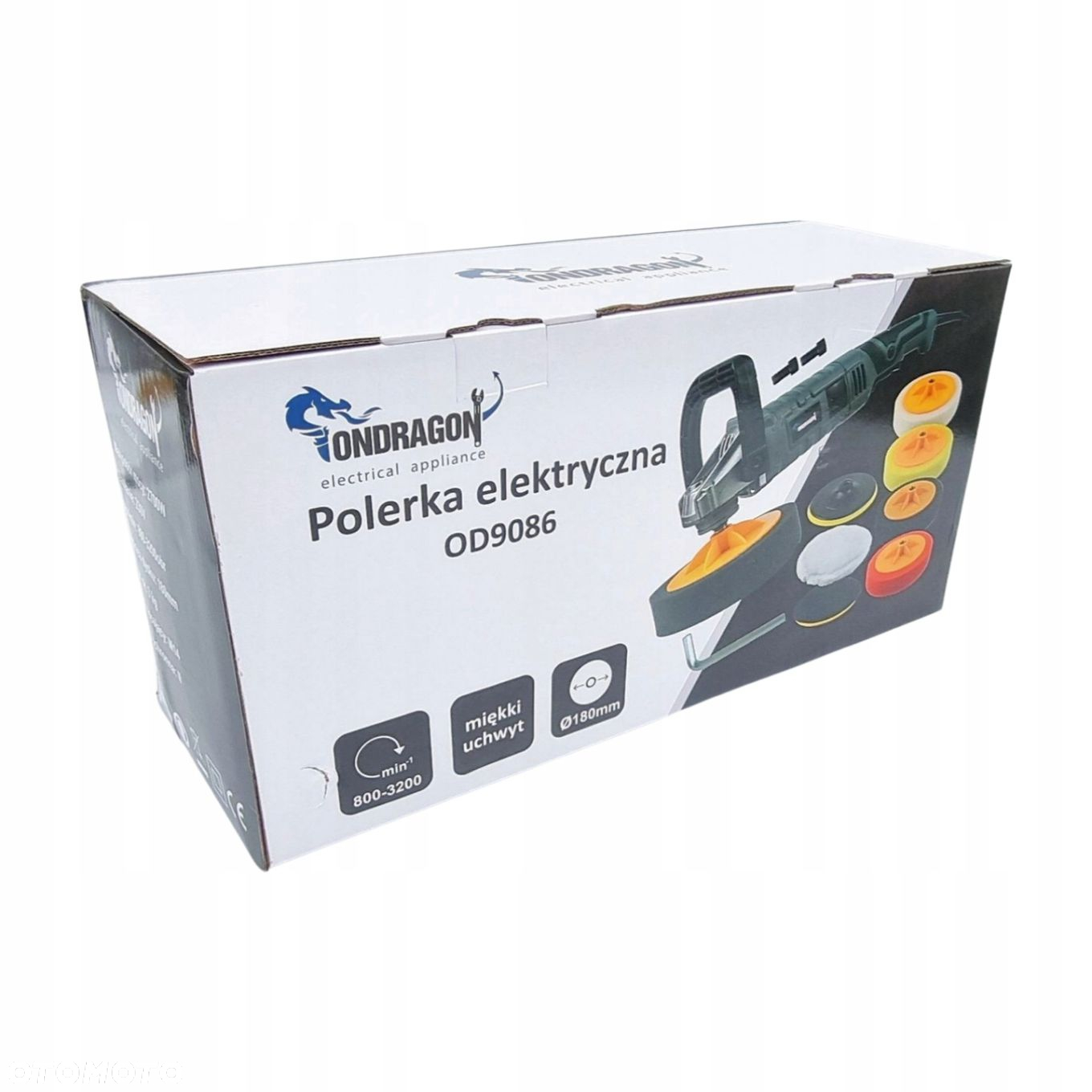ONDRAGON POLERKA SAMOCHODOWA SZLIFIERKA 2700W DUŻY ZESTAW REGULACJA OD9086 - 10