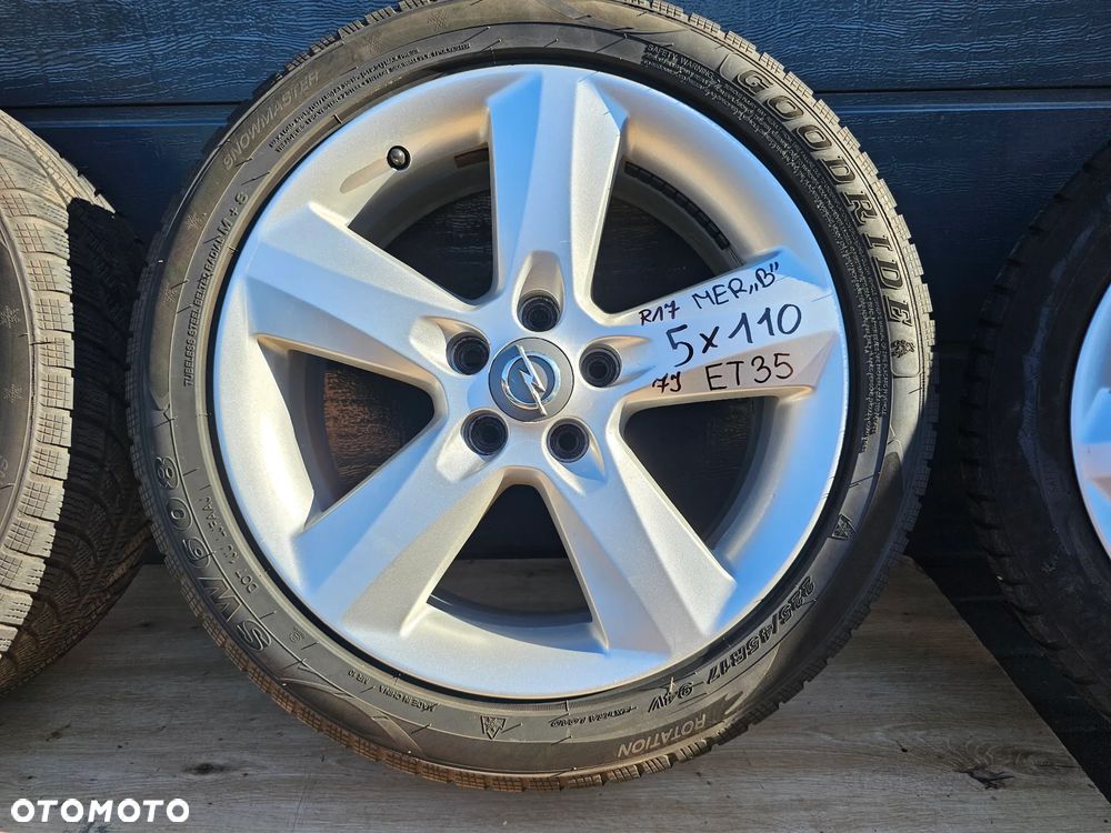 KOŁA FELGI ALUMINIOWE OPONY OPEL VECTRA C ASTRA H ZAFIRA B MERIVA B SIGNUM 17" 7J 5x110 ET35 225/45/17 - 10