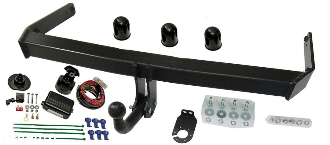 VW VOLKSWAGEN PASSAT B6 HAK HOLOWNICZY + MODUŁ + WIĄZKA + GNIAZDO 7PIN - 5