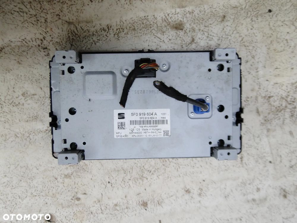 SEAT LEON III 3 5F MONITOR EKRAN WYŚWIETLACZ RADIA NAWIGACJI ZEGAREK EUROPA - 3