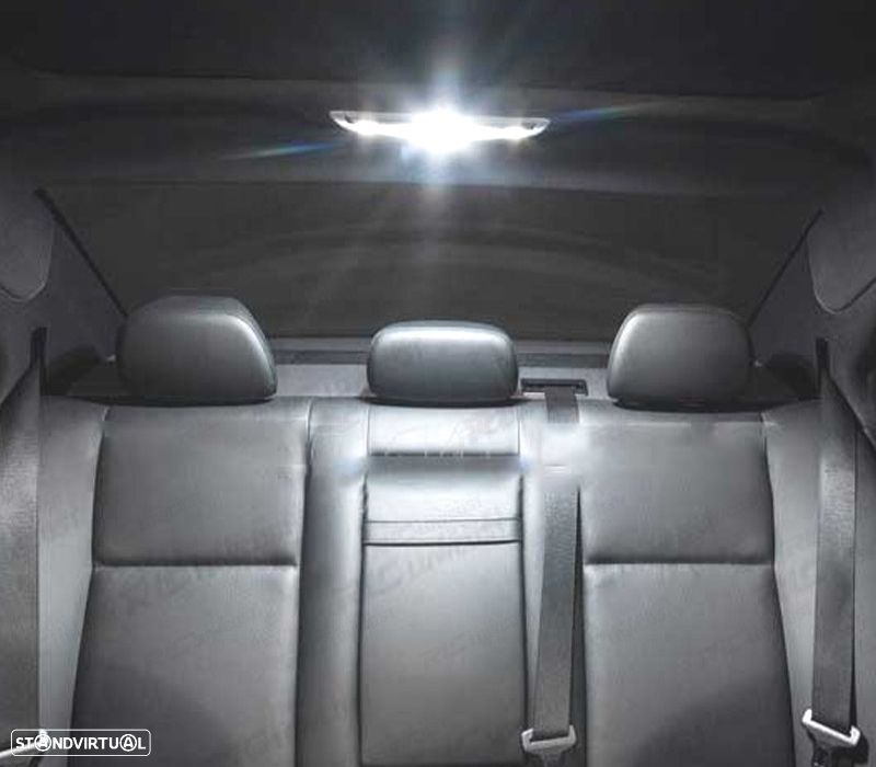 KIT COMPLETO 19 LAMPADAS LED INTERIOR PARA MERCEDES CLASE C W204 SEDAN C230 C250 C280 C300 C350 C63 - 4