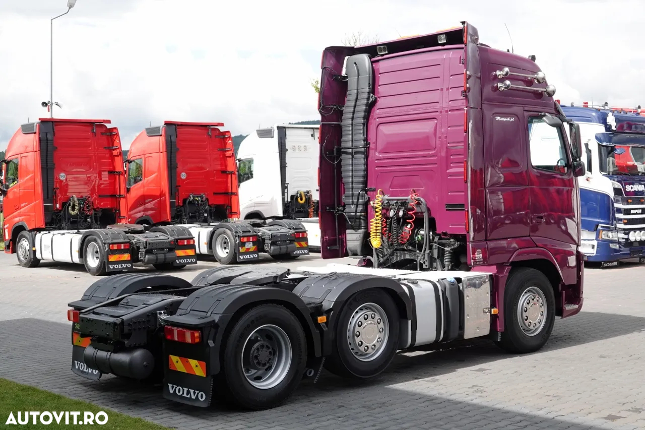 Volvo FH 540 / PUSHER / Tractor cu 3 axe / RETARDER / I-PARK COOL / AXIE LIFTING DIRECȚIE / PIELE / IMPORTAT - 7