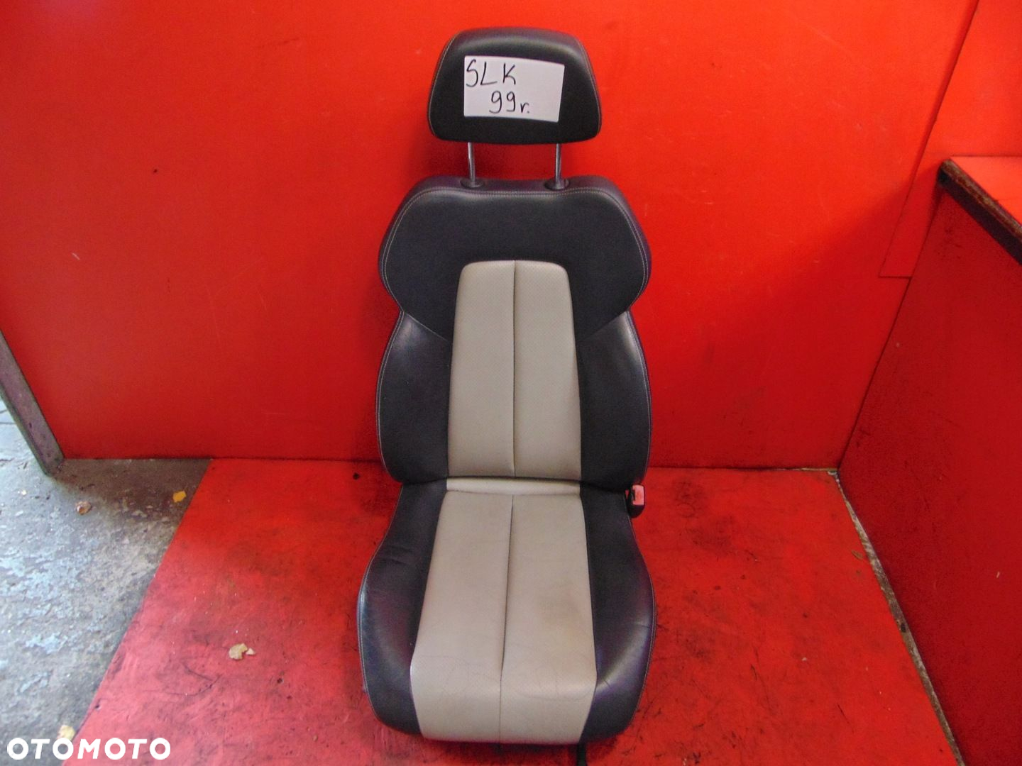 MERCEDES SLK I R170 170 W170 FOTEL FOTELE SIEDZENIA GRZANE SKÓRA BOCZKI KPL - 7