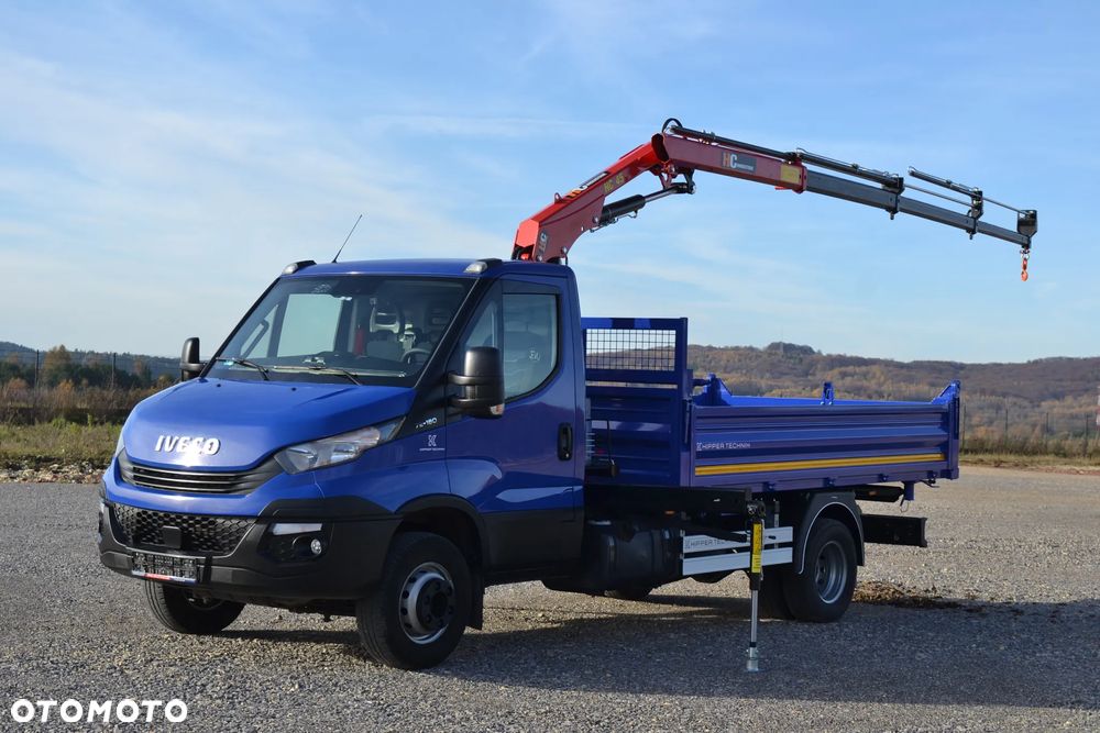 Iveco Daily 72C18 70C18 Nowy 3-stronny WYWROT Kiper Wywrotka Nowy HDS Żuraw HC 45A3 Dźwig Fassi F40 - 17
