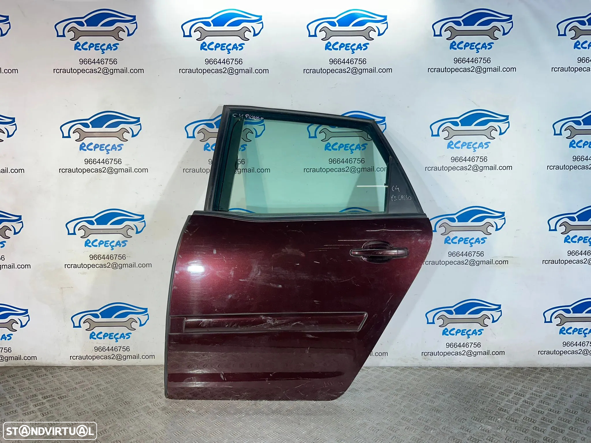 .Porta Tras Traseira Esquerda Citroen C4 Picasso 2006 - 2013 - 2