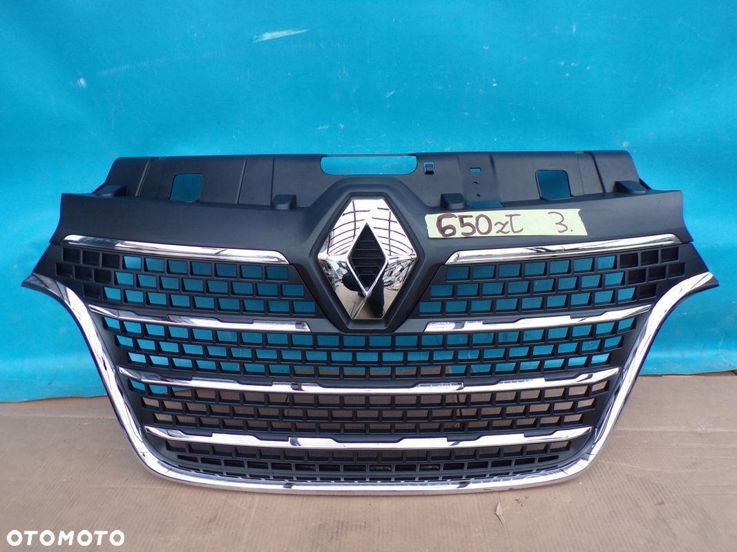 RENAULT MASTER 4 19- atrapa grill CHROMY ORYGINAŁ NOWA - 1