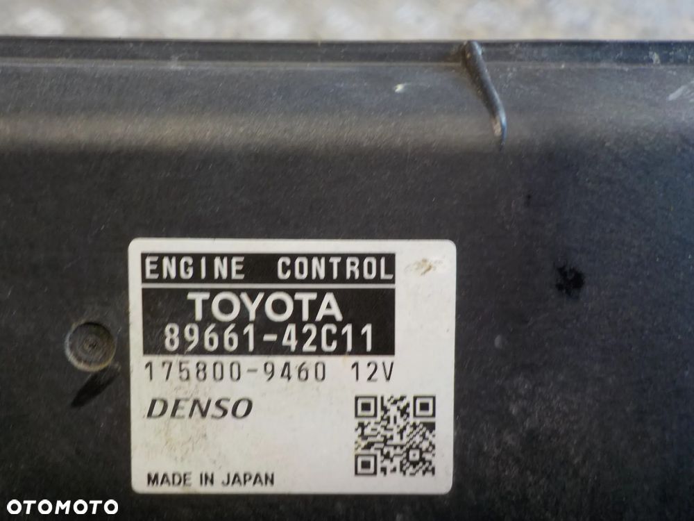 TOYOTA RAV4 III 2.0 D4D STEROWNIK KOMPUTER SILNIKA 89661-42C11 - 2