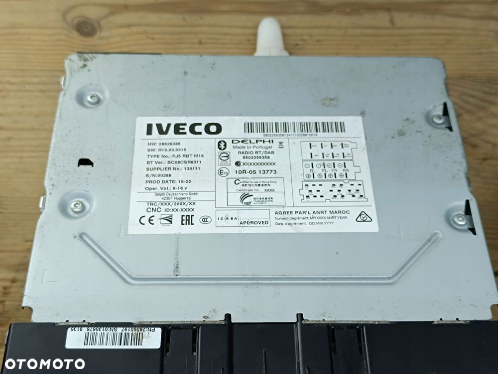 radio fabryczne mp3 fm dab bluetooth iveco daily 14+ - 6
