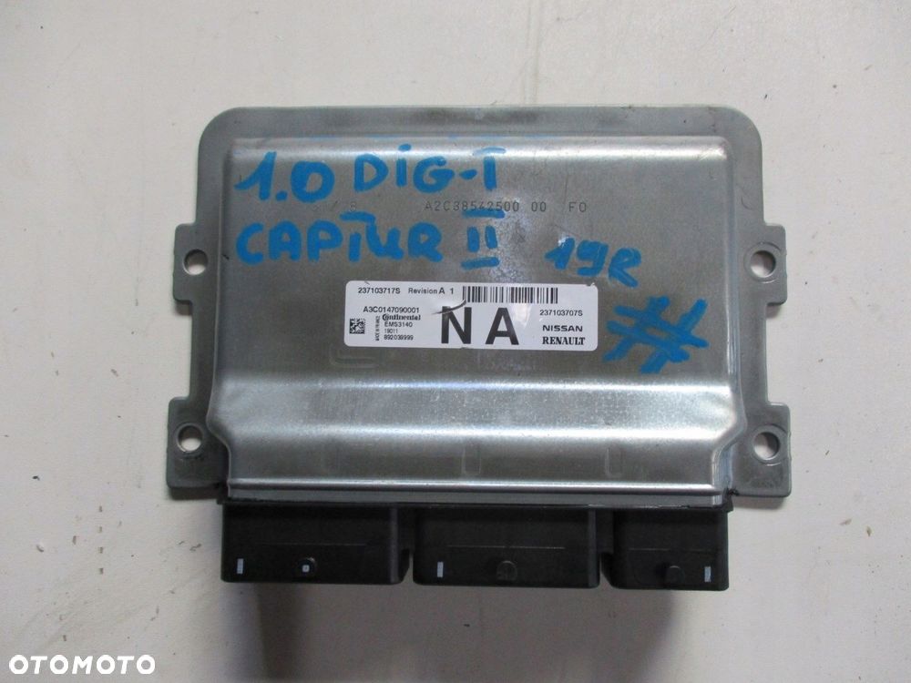 KOMPUTER SILNIKA RENAULT CAPTUR 2 1,0i 237103707S - 1