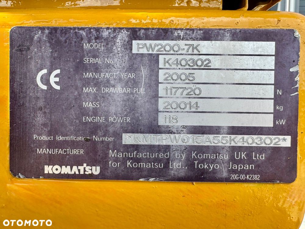 Komatsu PW200-7K - 11