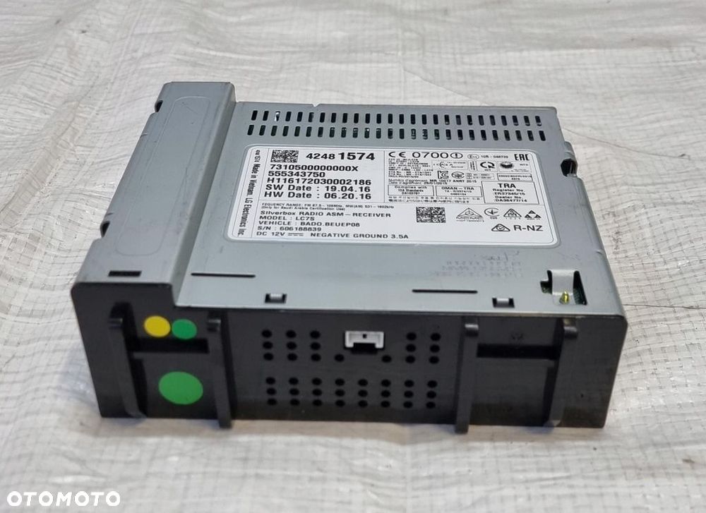 OPEL ASTRA K V 5 MODUŁ RADIA NAWIGACJI SILVERBOX 42481574 - 5