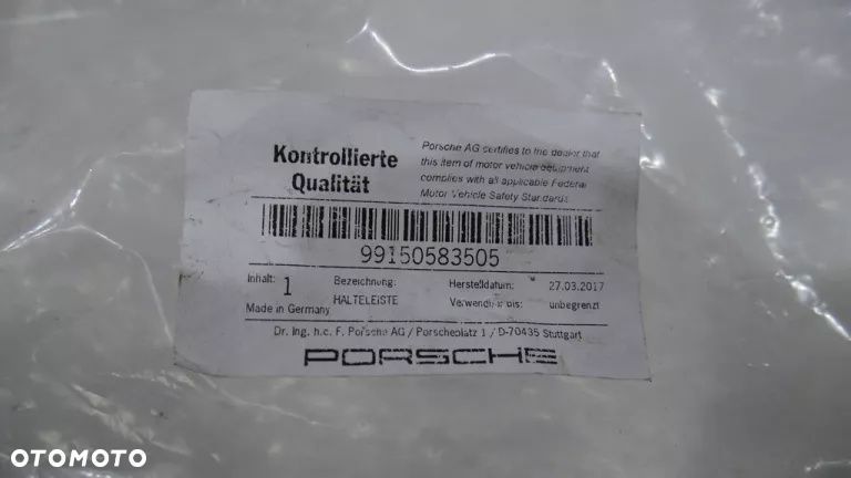 PORSCHE CARRERA 911 991 ślizg lewy zderzaka tył 99150583505 - 6