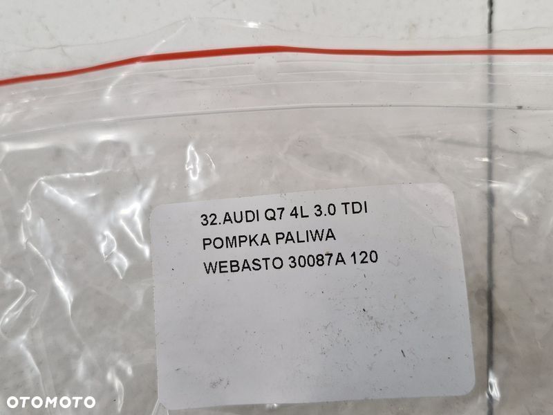 audi q7 4l 3.0 tdi pompka paliwa webasto 30087a - 7