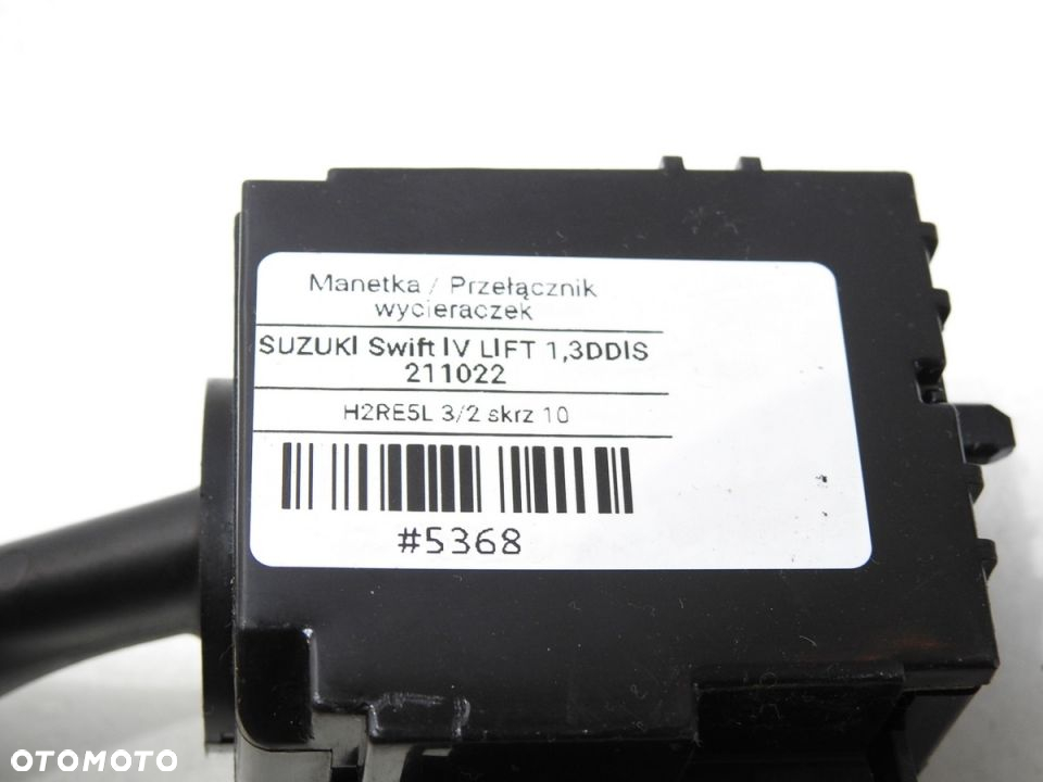 PRZEŁĄCZNIK WYCIERACZEK SUZUKI SWIFT IV LIFT - 6
