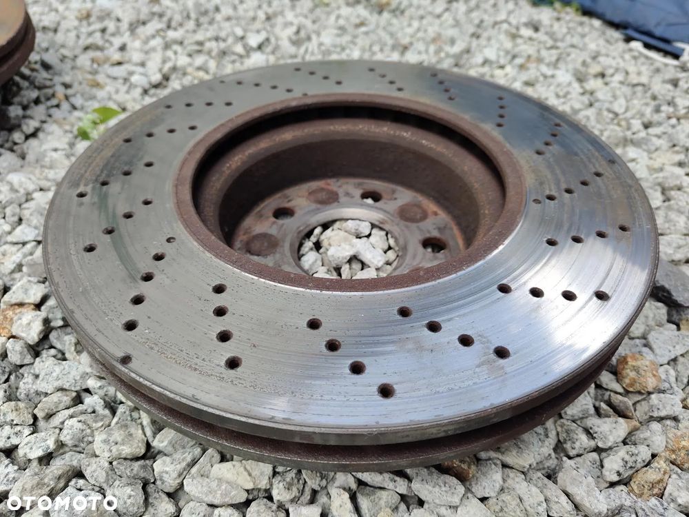 MERCEDES w212 W204 W207 TarczeHamulcowe Perforowane 322mm Przód Komplet z Klockami - 13