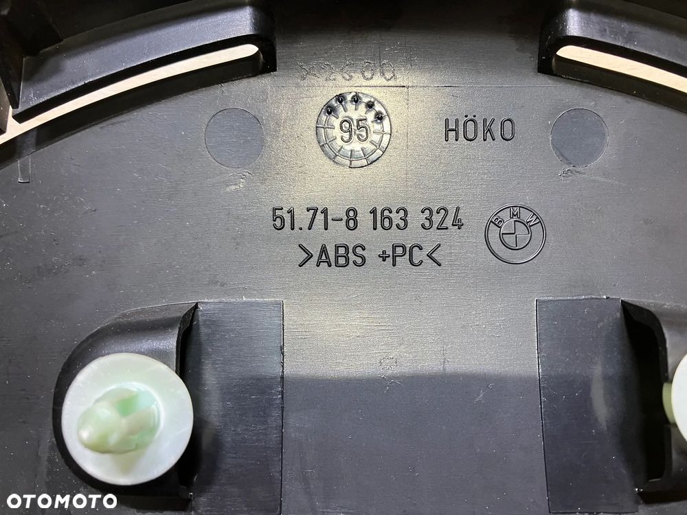 OSŁONY TYLNE BMW E36 CABRIO CZARNE OPARCIA KANAPY ZAGŁOWKÓW 8163324 8163325 8163326 OSŁONA MASKOWNICA ZAŚLEPKA PASA BEZPIECZEŃSTWA - 9