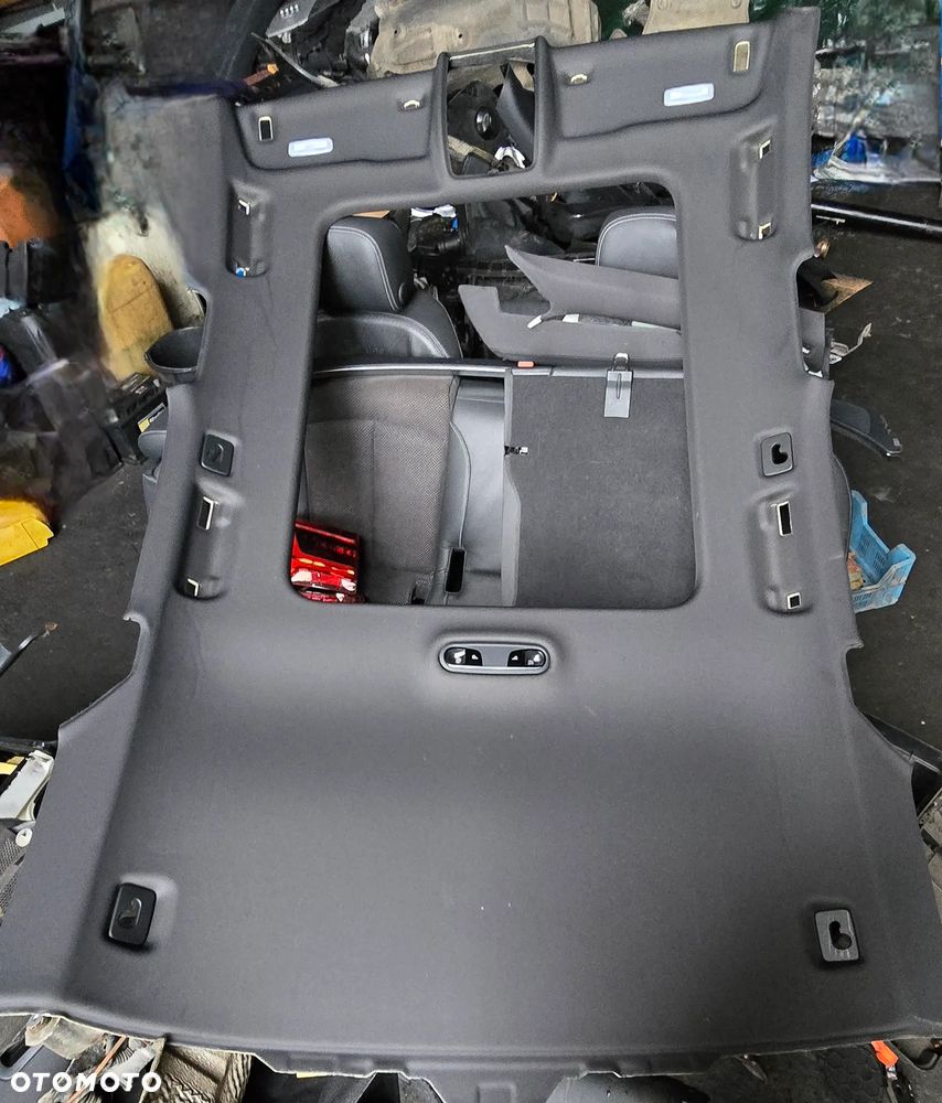 Podsufitka czarna słupki rączki lamki pod panoramę komplet Audi A6 C7 Kombi Lift S Line - 3