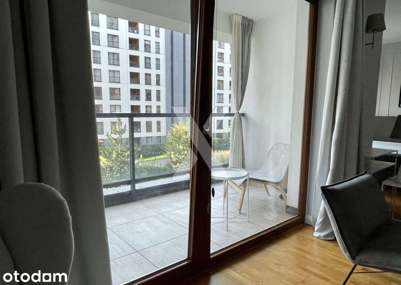 Grzybowska 85, Przestronne Studio 46 mkw, Ciche, Balkon, Wola