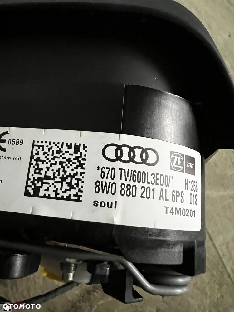 KIEROWNICA MULTIFUNKCJA SKÓRZANA SKÓRA ŁOPTKI AIRBAG AUDI Q7 Q8 A4 A5 S-LINE 4M0419091T 8W0880201AL - 10