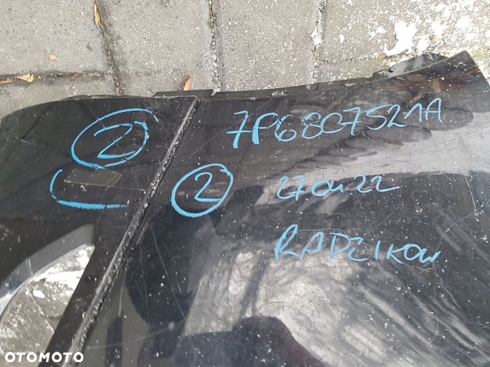 vw touareg 10-14 zderzak spoiler tył 7p6807421a - 7