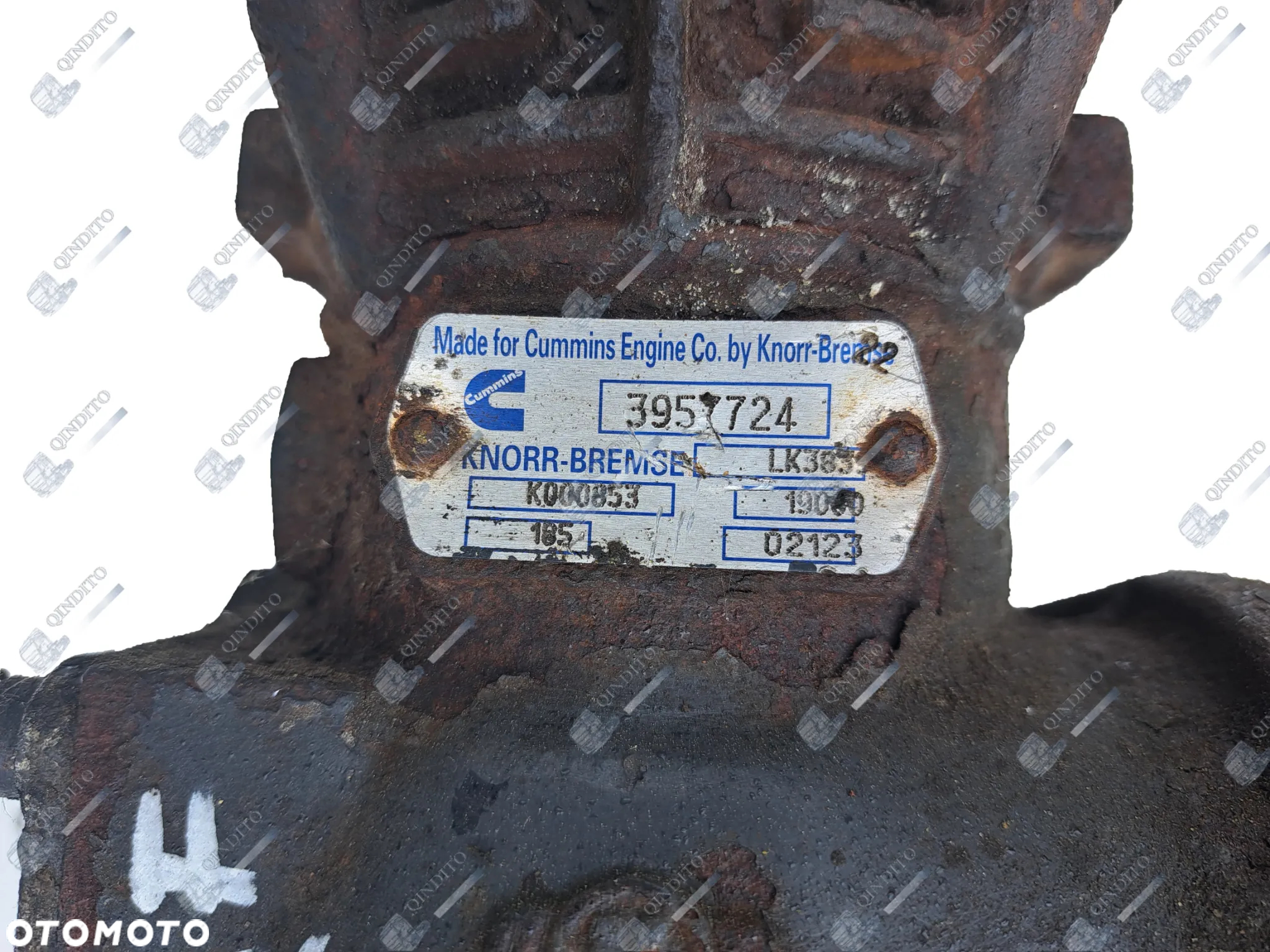 KOMPRESOR SPRĘZARKA POWIETRZA DAF LF 3957724 - 3