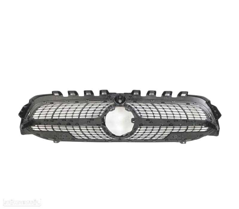 GRELHA FRONTAL MERCEDES CLASE A W177 V177 18- LOOK AMG A35 DIAMOND PRETO CAMERA - 2