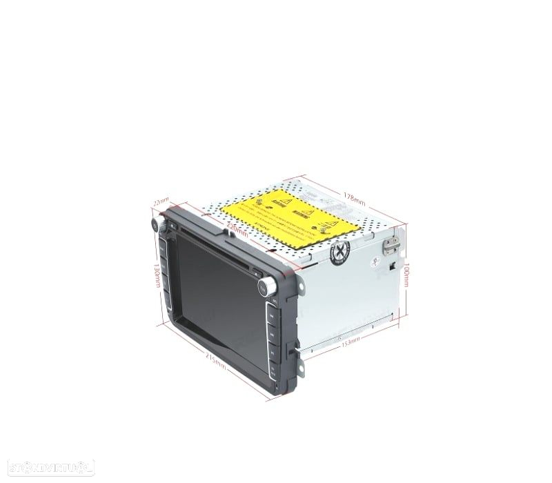 AUTO RADIO GPS ANDROID 10.0 LCD TÁCTIL 8" 4K VOLKSWAGEN VW PARA SEAT E SKODA 4GB RAM 64GB ROM HEXA- - 3