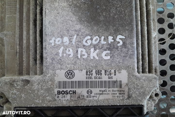 Calculator motor ECU 03G906016B Volkswagen VW Golf 5 [2003 - 2009] Ha - 2