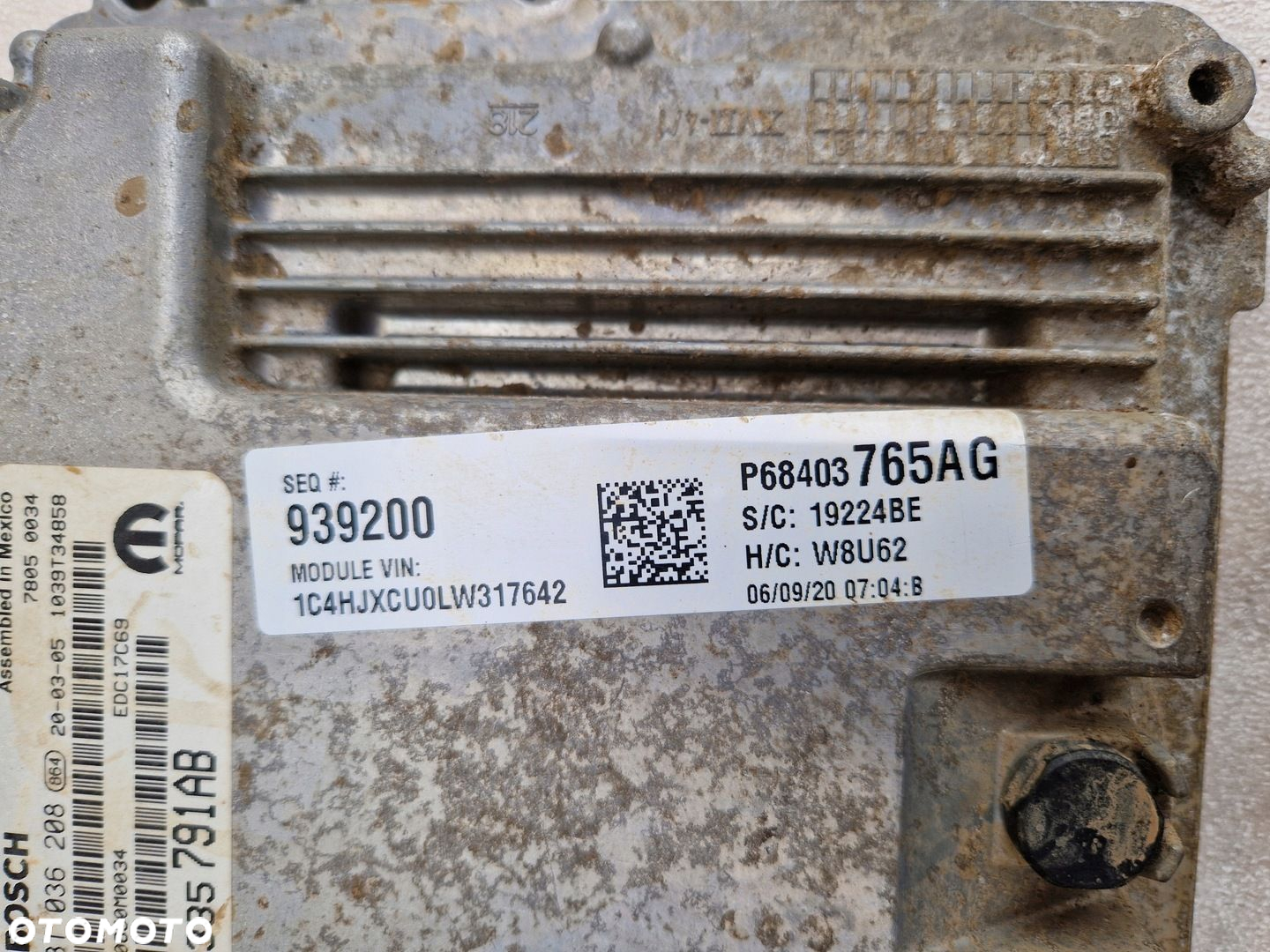 STEROWNIK KOMPUTER SILNIKA JEEP WRANGLER JL - 4