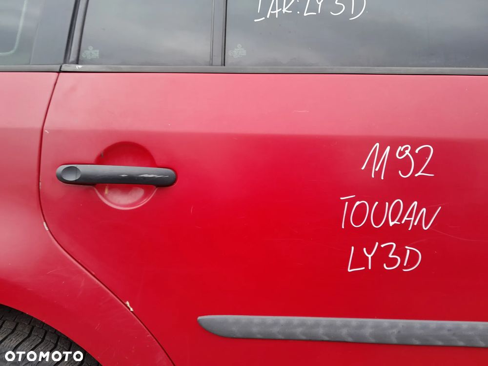 VW TOURAN DRZWI PRAWE TYLNE PRAWY TYŁ KOLOR: LY3D - 2