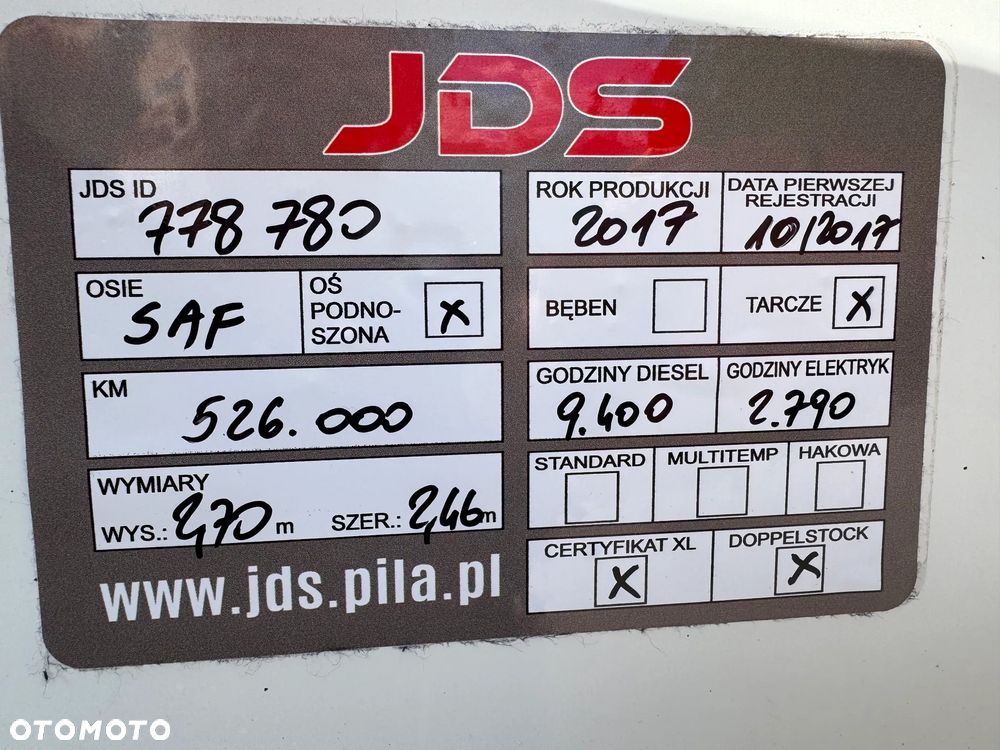 Krone Doppelstock ,Carrier Vector 1950,SAF, 2,70m, ŚCIANA 7 cm - 39