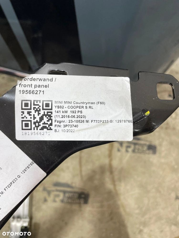 PRZÓD MASKA ZDERZAK BŁOTNIKI LAMPY PAS CHŁODNICE MINI COOPER F60 COUNTRYMAN - 11