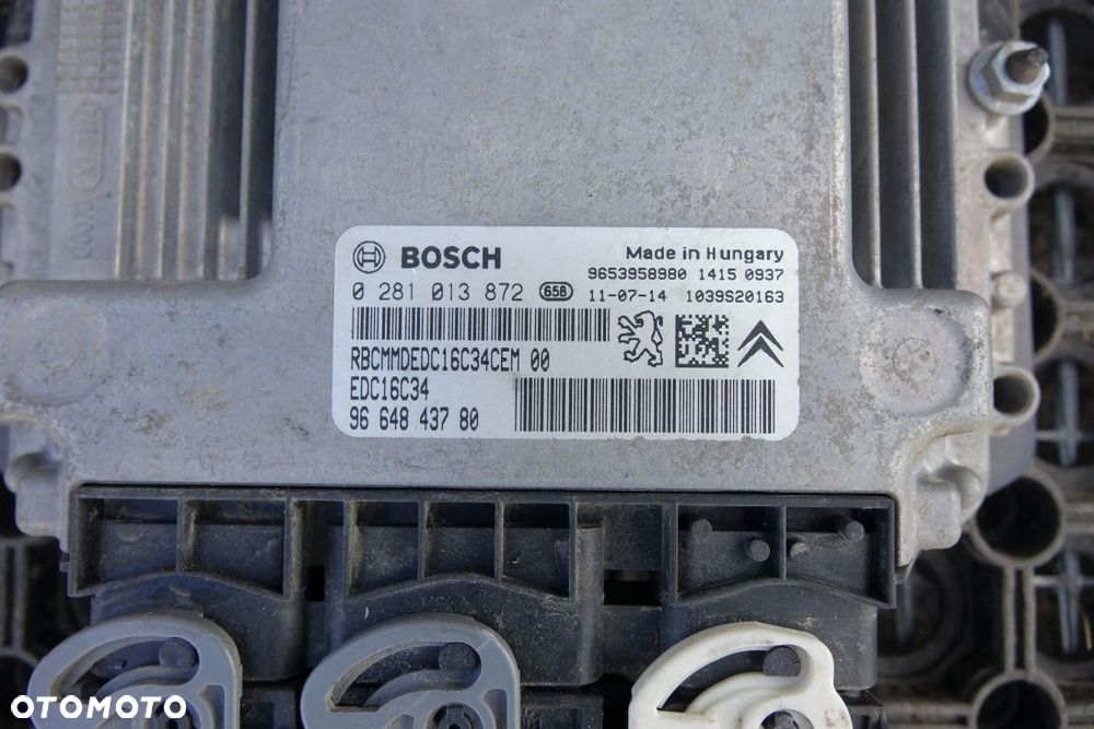 STEROWNIK SILNIKA   KOMPUTER ECU PEUGEOT 207 9664843780 - 3