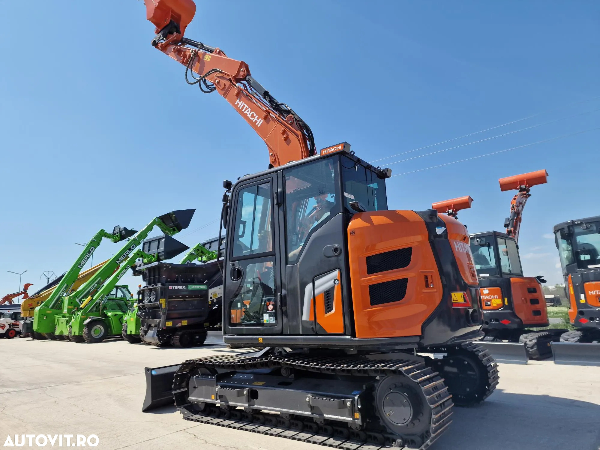Hitachi ZX95, 9,2 tone, LAMA, Cupla rapida+3 CUPE NOI, Aer conditionat, produs in Japonia, Senile metalice, posibilitate leasing, PROMOTIE 92.000EUR+Tva - 11