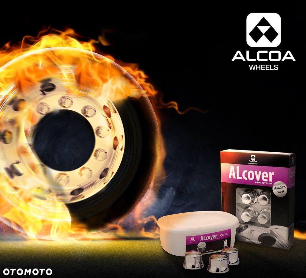 Kapselki ochronno-ozdobne na nakrętki koła z logo ALCOA - 9